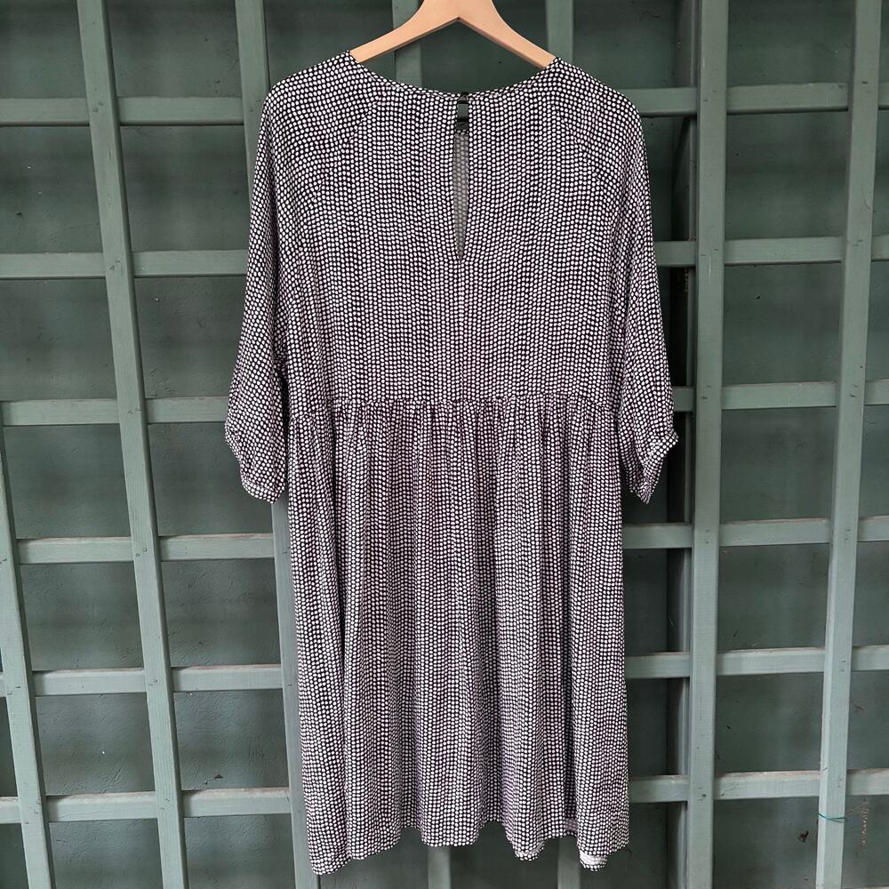 United Colors of Benetton Oversized Lagenlook Cottagecore Smock Dress- Size M - Picture 5 of 7